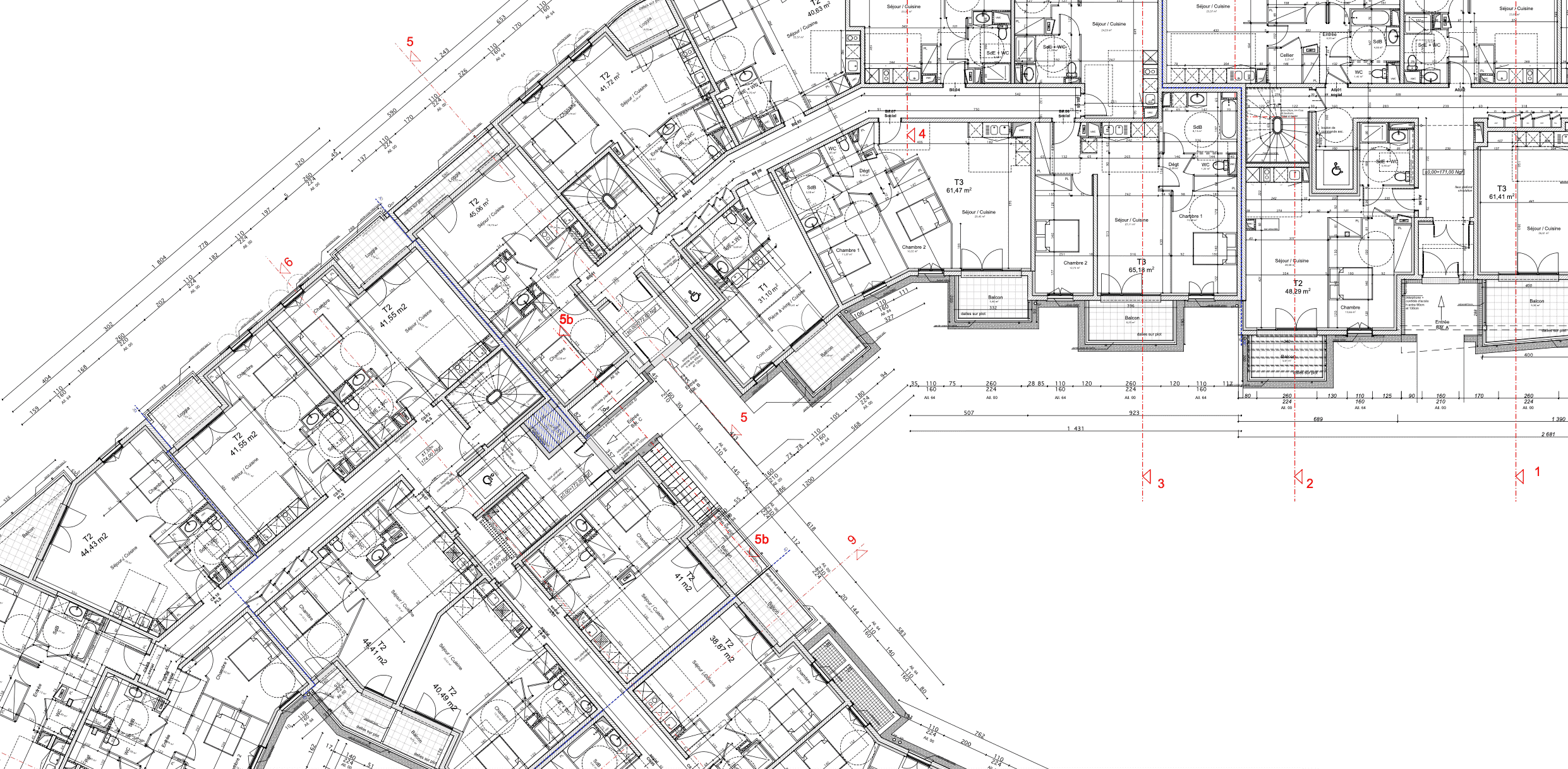Plan d'architecture en fond d'écran